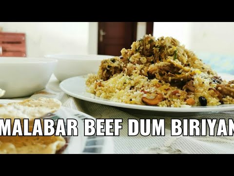 "Malabar dum biriyani/Beef biriyani".