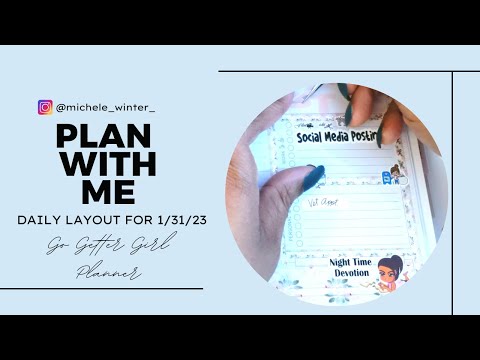 Plan With Me | DAILY LAYOUT - JAN 31st | #planwithme #gogettergirl #planning