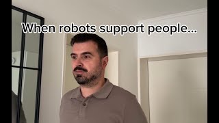 When robots support people #robots #software #fail #funny