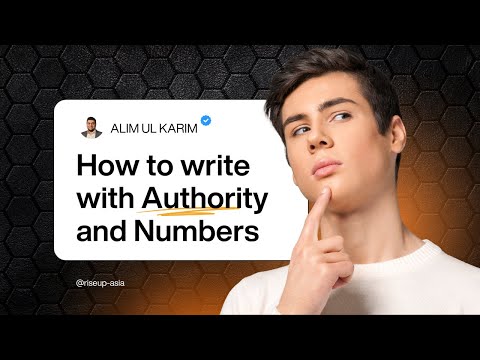How to write with Authority and Numbers - By Alim Ul Karim, Recreated by Abidul
