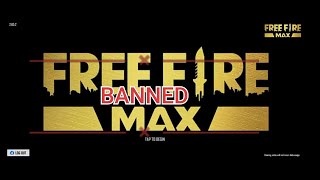Free fire max also banned😢😥😭😭😭. Free for max is not opening 😭😭. #freefiremaxban #freefire #trend