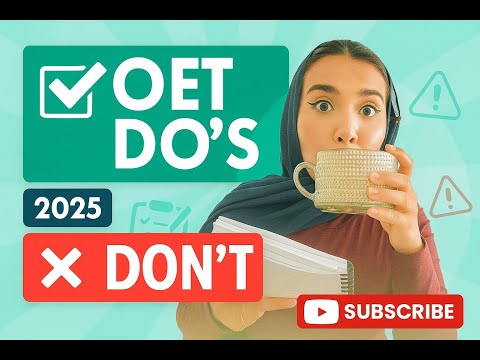 OET DO’s and DON’Ts | Top Mistakes to Avoid + Tips to Pass the OET Exam! |Manaalksa89