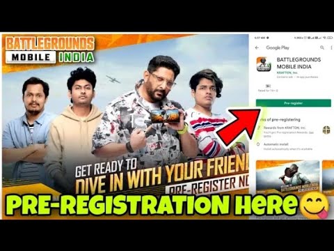How To Pre Registration in Battleground Mobile India on play store / pre Registration link#shorts