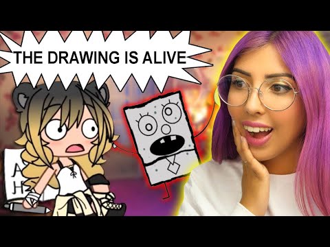 Her Drawings Come to LIFE!😱 | Gacha Life Mini Movie Reaction