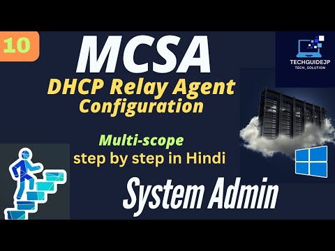 How to configure DHCP Relay Agent in windows server | Create Multi scope | step by step in Hindi