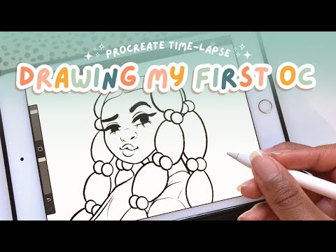 My First Original Character | PROCREATE TIME-LAPSE
