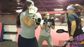 'Boxing' Parneet Sidhu, Judy Fierce N Fit Fitness Taveena Kum