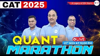CAT 2025 Quant Marathon | Complete Quant Revision in One Shot | Live Class | TCM Education
