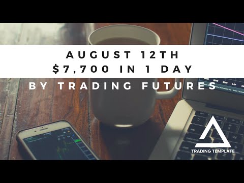 August 12th 2019 $7,700 in 1 Day by Trading Futures