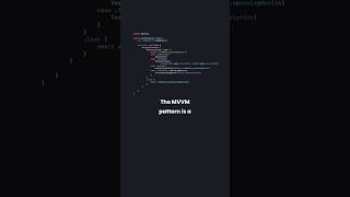 SwiftUI MVVM Pattern #swift #coding