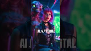 AI Cyberpunk Girl in a digital world #ai #fantasy #girl #fashion