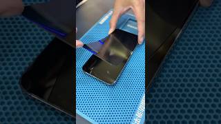 The Easiest Way To Apply Screen Glass! #shorts #iphone #screenprotector #satisfying #techhacks