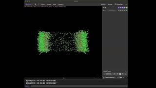 phosphatidylcholine (POPC) membrane simulated with ethanol in OpenMM for 2 ns
