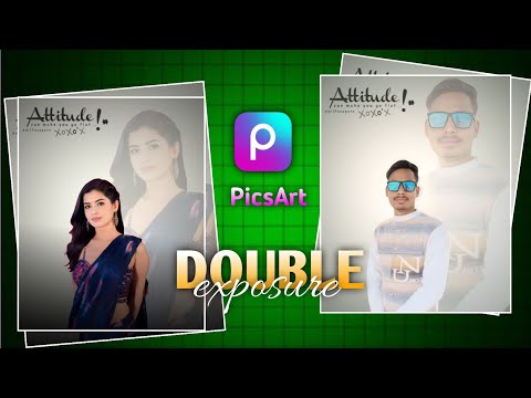 picsart double exposure effect photo editing | how to make double photo editing in picsart |