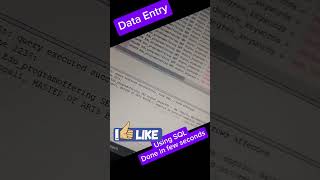 I Tried SQL for Data Entry and It Changed Everything #sql #python #dataentry