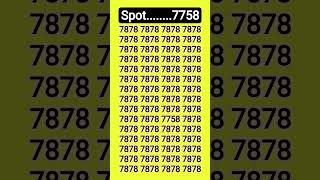 Can' You Spot the Hidden 7758 #brainchallenge #iqtes #brainteaser #braintestsolution #puzzle #brai