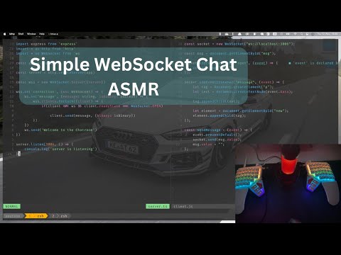 ASMR Programming | WebSocket Chat APP | ASMR Keyboard