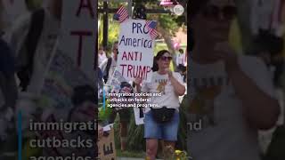 ‘Rage Against the Regime’ demonstrations across the country protest Trump's policies