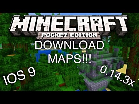 How to download Minecraft maps (0.14.3) onto iOS (9 or below) without a computer.