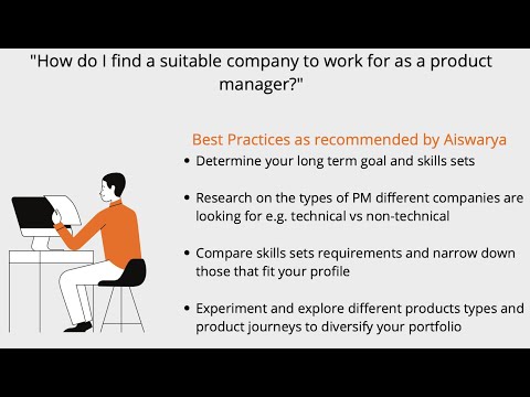 Career Tips from Experts: "How do I find a suitable company to work for as a product manager?"