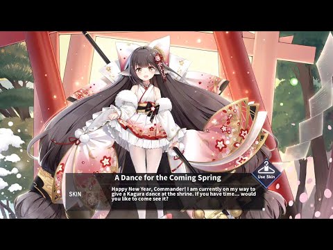 Harutsuki new year skin mini game - Azur Lane