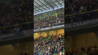 Inter champions league pregame atmosphere #interfans