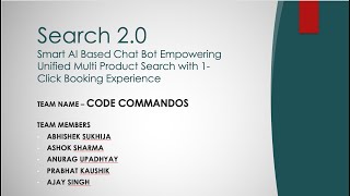 VoyageHacks - Code Commandos - SearchBot - POC Explainer