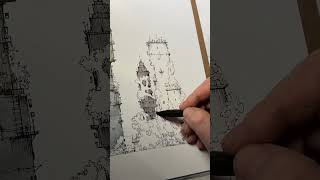 One of my starting points, three years ago #watercolor #architecture