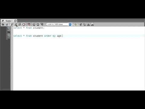 MySQL Tutorial how to use order by in sql | workbench