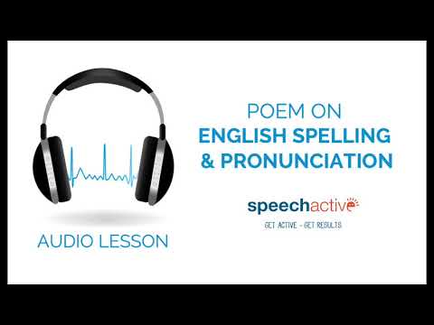 English Pronunciation Poem - Awesome Free Lesson!