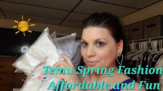 Temu Spring Fashion Haul And Try On🌻🌼🌷🌺