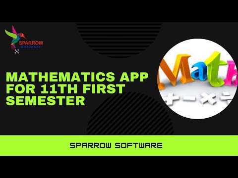 Mathematics app for 11th first semester App by Sparrow | #SparrowSoftware