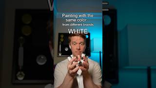 Painting with the same color from different brands: WHITE #art #painting #artchallenge