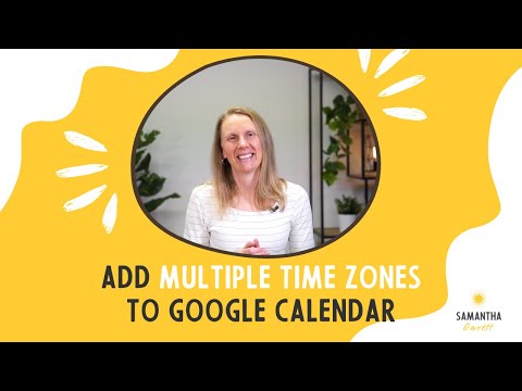 How to add multiple time zones to Google Calendar
