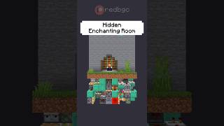 Fastest Hidden Enchanting Room on Mcbe! #minecraft #mc #gaming #shorts lol