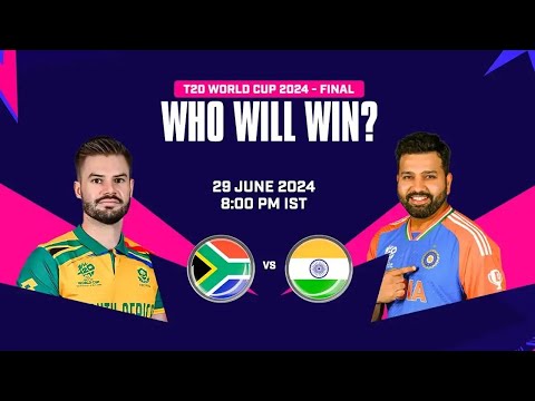 "🏆 Grand Finale Live - India vs South Africa T20 World Cup 2024 🎥"