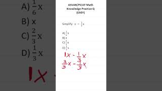 ASVAB/PiCAT Math Knowledge Practice Test Question: Combining Like Terms #acetheasvab w #grammarhero