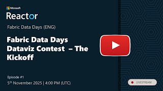 Fabric Data Days Dataviz Contest – The Kickoff
