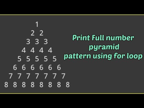 C program to draw full number pyramid using for loop ||#Shorts#Basics#LearnWithRj