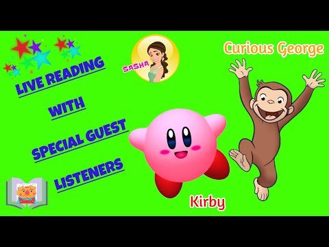 "KIRBY & CURIOUS GEORGE" - "PIG WON'T" BOOK LIVE READING  Kid Stories Read Alouds | Fun Stories Play