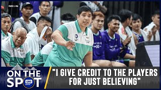 Converge coach Franco Atienza on their bounce-back win vs. Terrafirma | #OSOnTheSpot