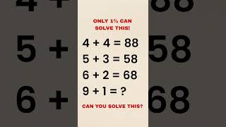 Mathematics Quiz – Let’s see who’s really smart! ⏰🔥 #mathchallenge #mathpuzzle