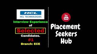 HCL Interview Experience of Selected Candidates Held on 3rd May