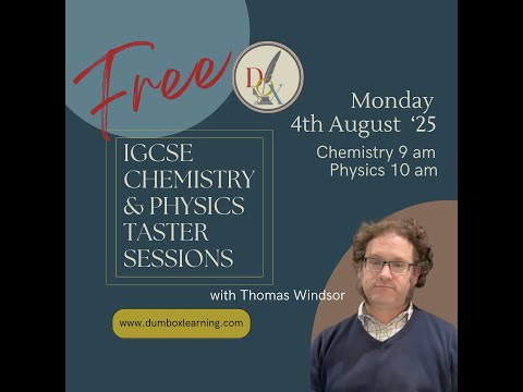 IGCSE Chemistry Taster session with Dumb Ox Learning