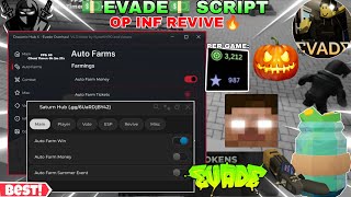 Evade Script OP *INF/AUTO REVIVE😎* Autofarm Money/Wins🤩,Esp,Change Speed & More🔥 |