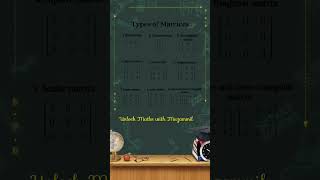 Types of Matrices Explained Simply"🤯💪🧠#newsyllabus#LinearAlgebra#TypesOfMatrices#maths