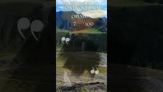 CONTROVERSIAL OPINION 7/100 🌶️ 📢 #shorts #discussion #challenges #education