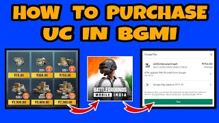How To Purchase UC In BGMI | How To Purchase Royal Pass In BGMI || UC Purchase