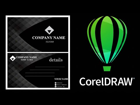 Business visiting card design in coreldraw x5 | visiting card design coreldraw x5 tutorial