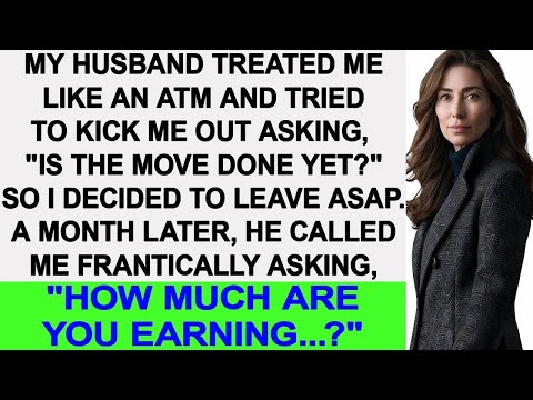 My husband treated me like an ATM and tried to kick me out by saying,'Is the move done yet '